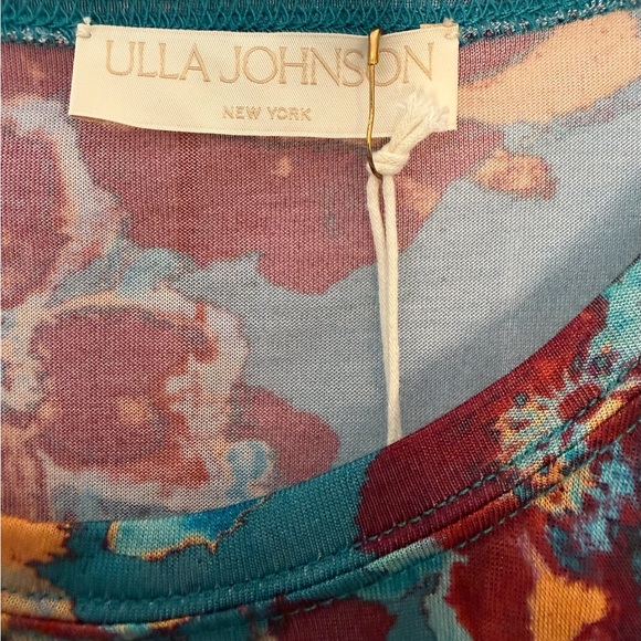 NWT Ulla Johnson Naia Top in Jade Floral M - Picture 7 of 10